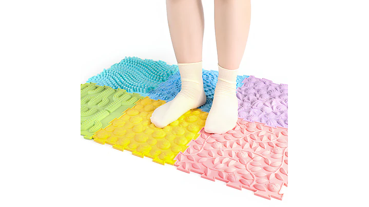 Pack 6 Alfombras Sensoriales Cuadradas con Texturas 30 x 30 cms 3