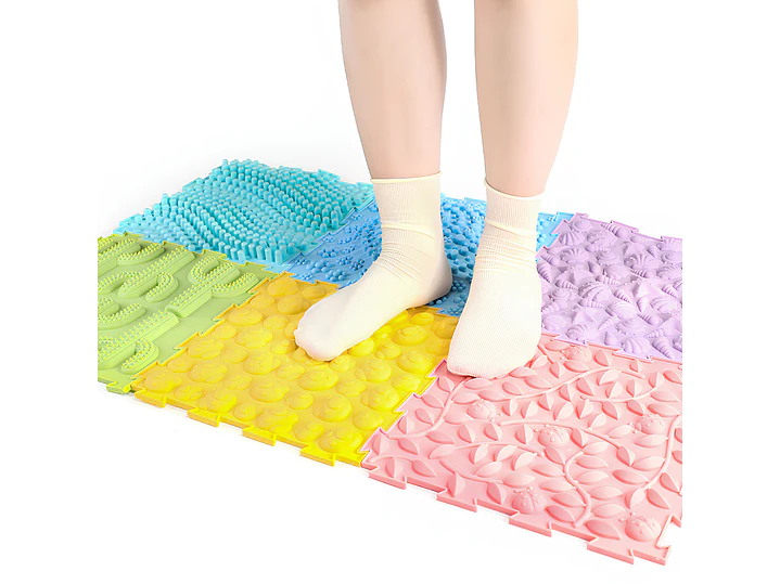 Pack 6 Alfombras Sensoriales Cuadradas con Texturas 30 x 30 cms 3