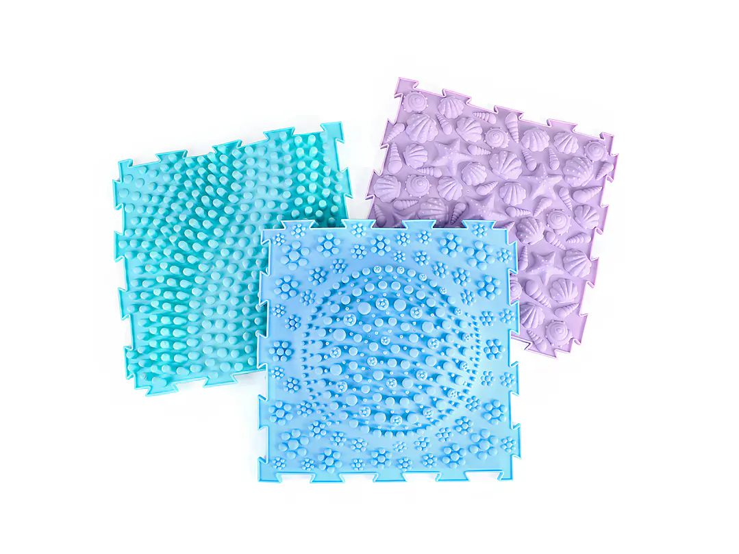 Pack 6 Alfombras Sensoriales Cuadradas con Texturas 30 x 30 cms 5
