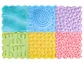 Pack 6 Alfombras Sensoriales Cuadradas con Texturas 30 x 30 cms - Miniatura 1