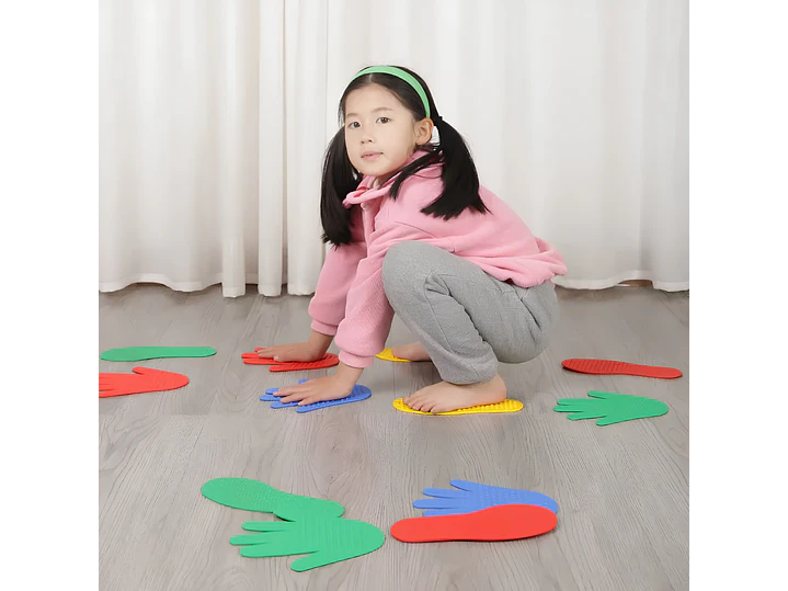 Set 4 Huellas Sensoriales con Texturas - 1 Par Manos y 1 Par Pies 2