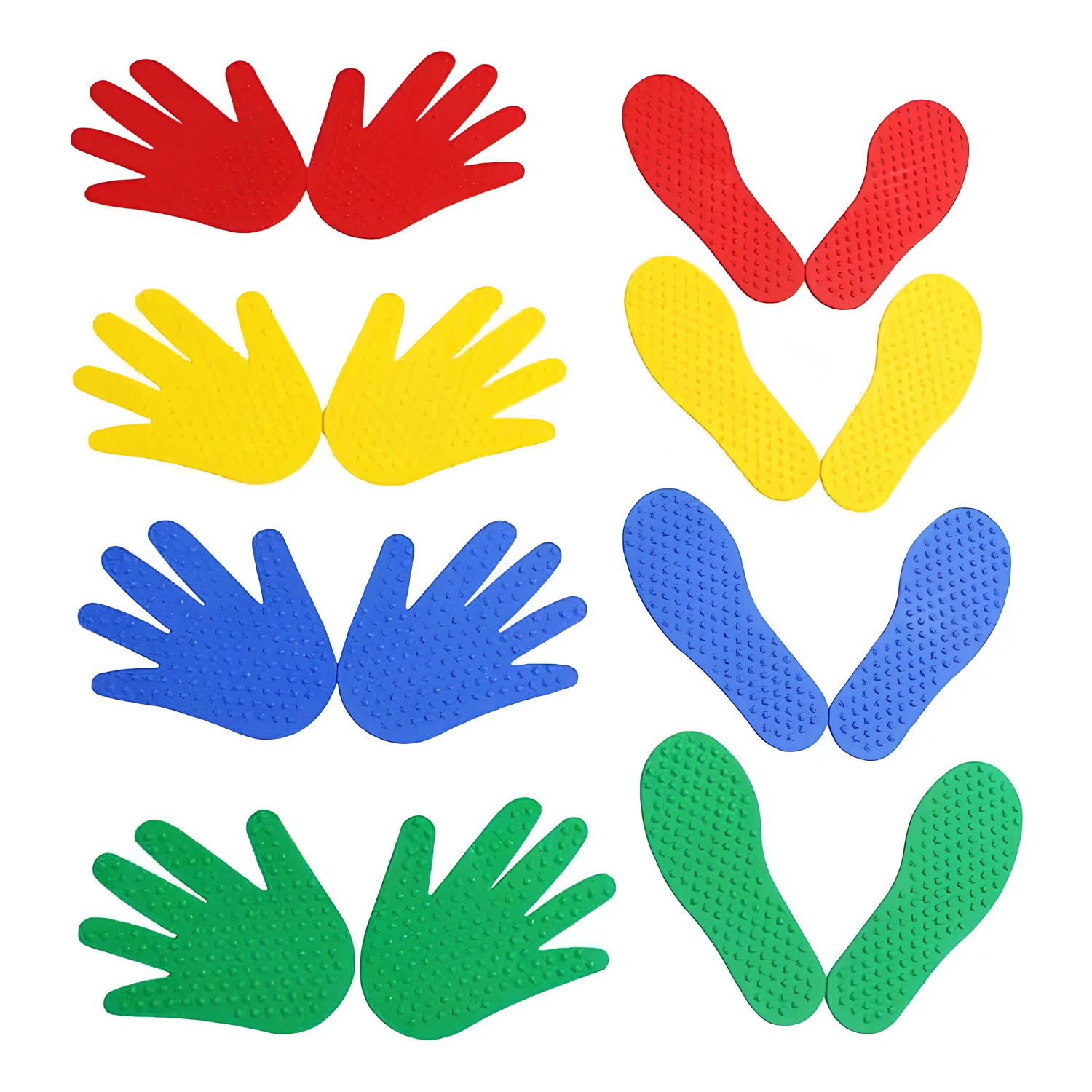 Set 4 Huellas Sensoriales con Texturas - 1 Par Manos y 1 Par Pies 4
