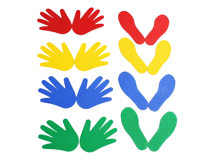 Set 4 Huellas Sensoriales con Texturas - 1 Par Manos y 1 Par Pies 4