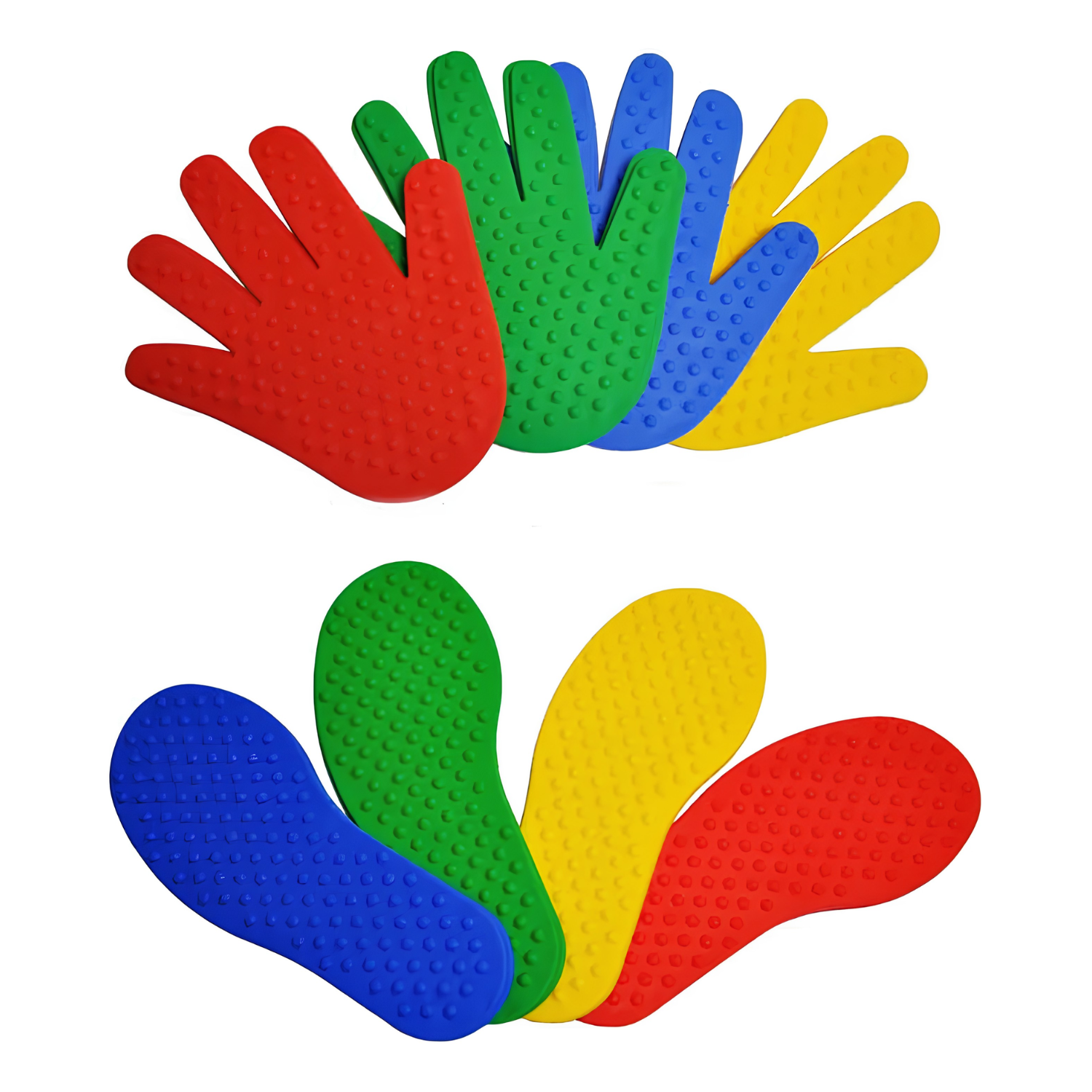 Set 4 Huellas Sensoriales con Texturas - 1 Par Manos y 1 Par Pies 3