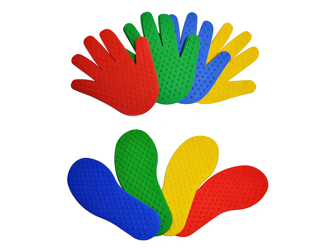 Set 4 Huellas Sensoriales con Texturas - 1 Par Manos y 1 Par Pies 3