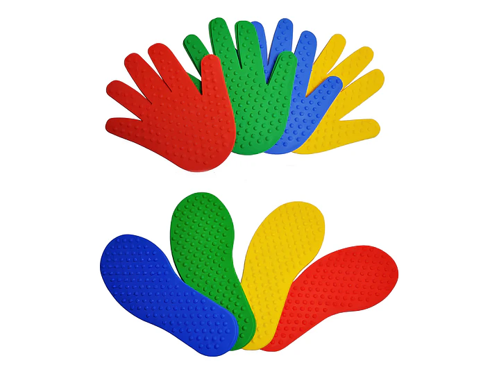 Set 4 Huellas Sensoriales con Texturas - 1 Par Manos y 1 Par Pies 3