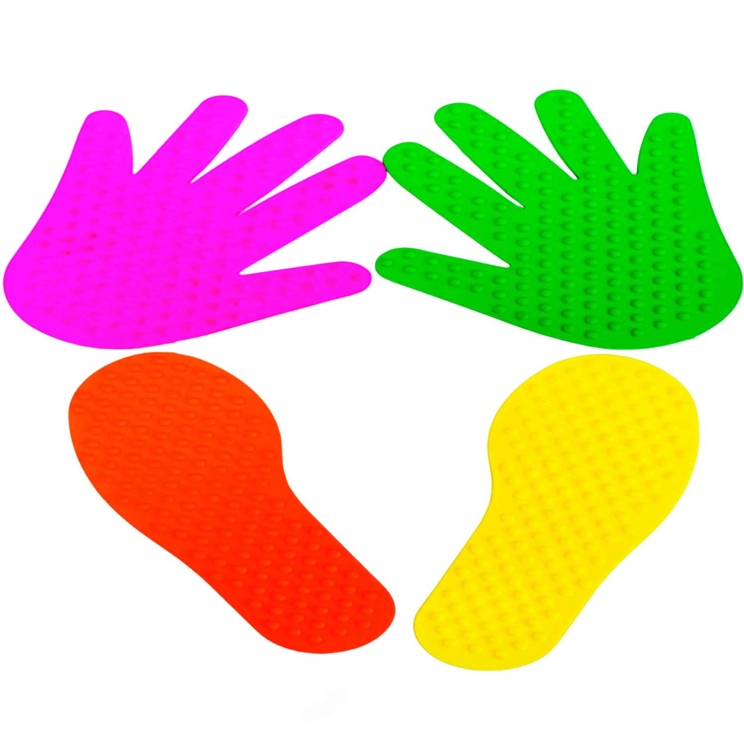 Set 4 Huellas Sensoriales con Texturas - 1 Par Manos y 1 Par Pies 1