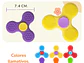 Pack 3 Spinner Sensorial Multitextura Diferentes colores - Miniatura 3