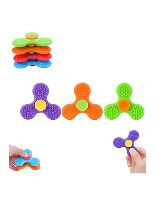 Pack 3 Spinner Sensorial Multitextura Diferentes colores