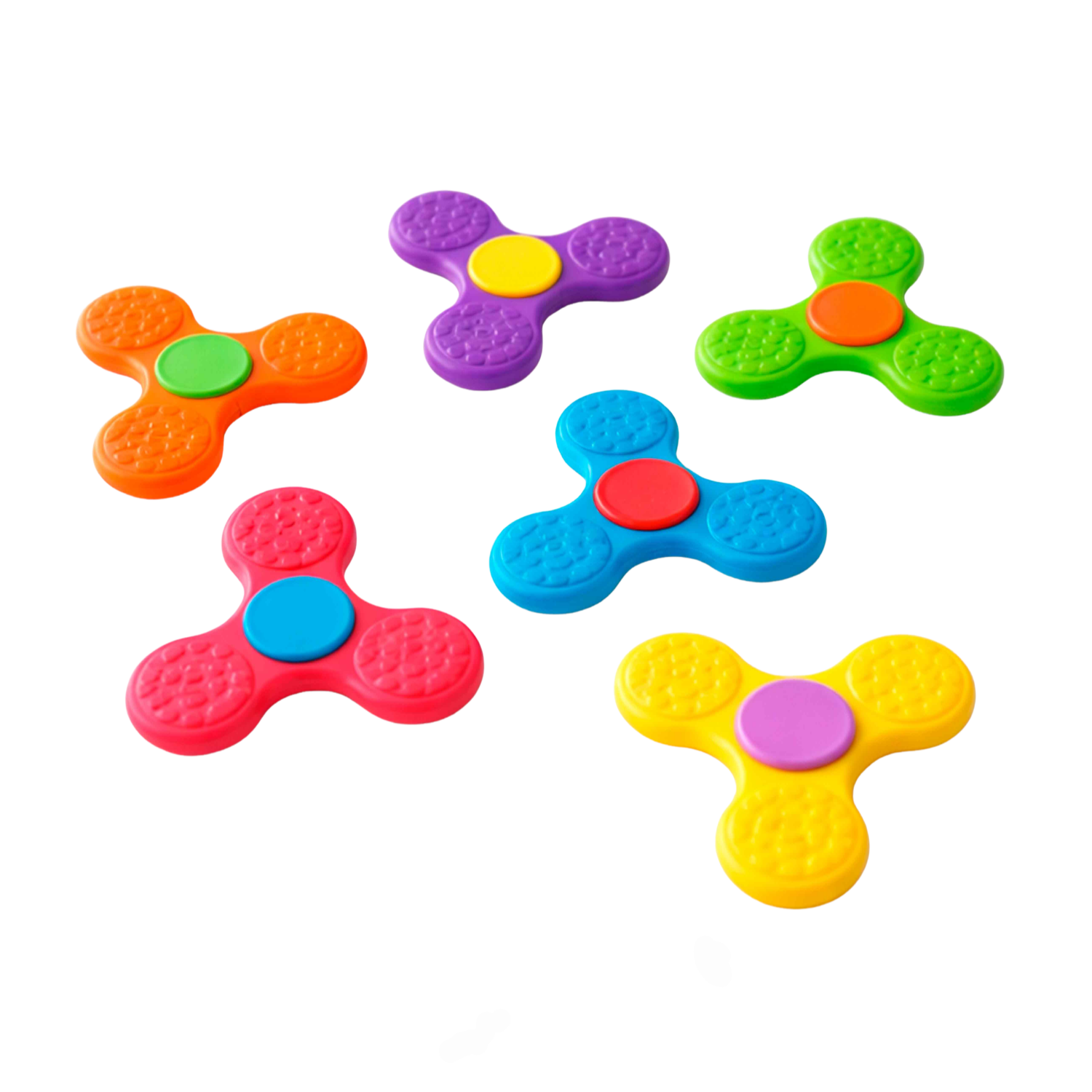 Pack 3 Spinner Sensorial Multitextura Diferentes colores 1