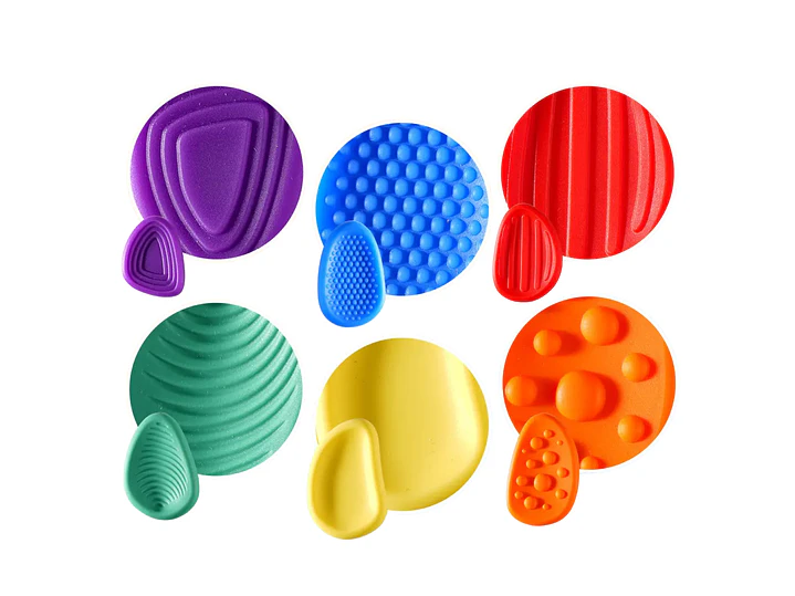 Set de 6 Piedras Sensoriales de Silicona con Relieve 3