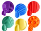 Set de 6 Piedras Sensoriales de Silicona con Relieve - Miniatura 3