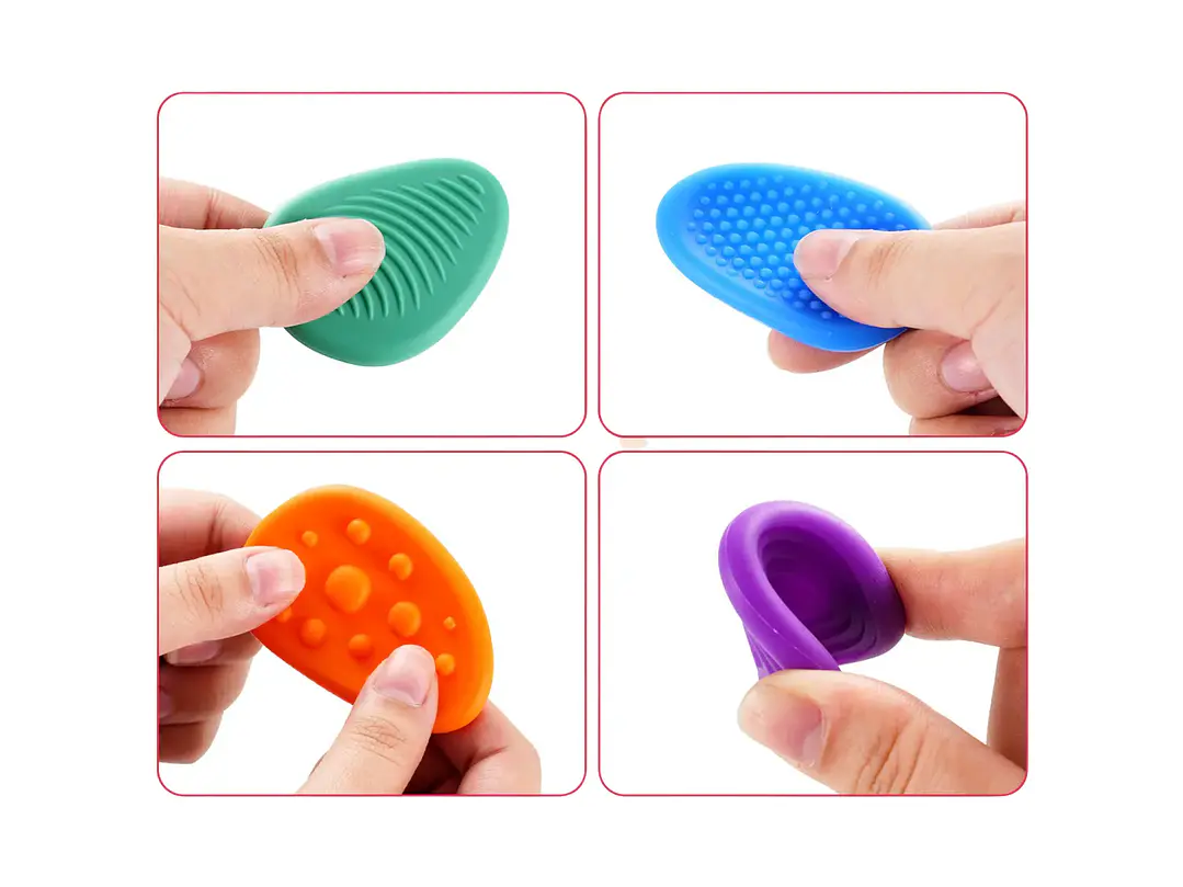 Set de 6 Piedras Sensoriales de Silicona con Relieve 2