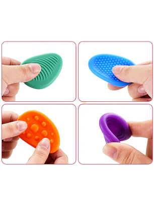 Set de 6 Piedras Sensoriales de Silicona con Relieve
