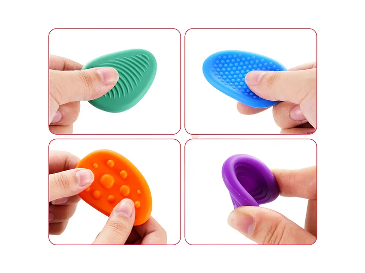 Set de 6 Piedras Sensoriales de Silicona con Relieve 2