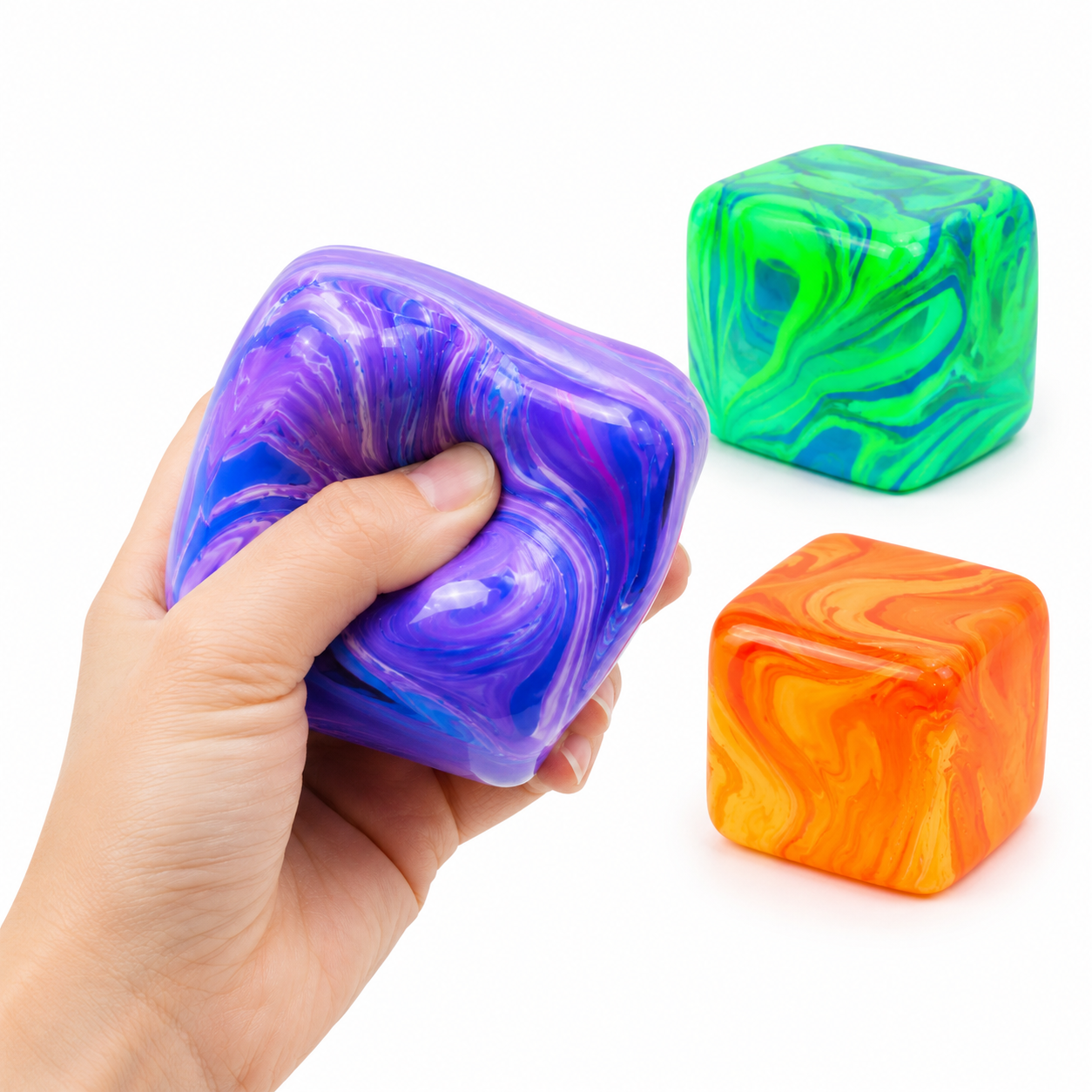 Cubo Gel Squishy Antiestrés 3