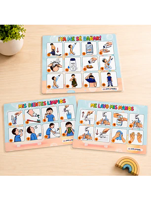 Set de Pictogramas - Rutinas del Baño 🚿🪥🧼 - Listos para usar