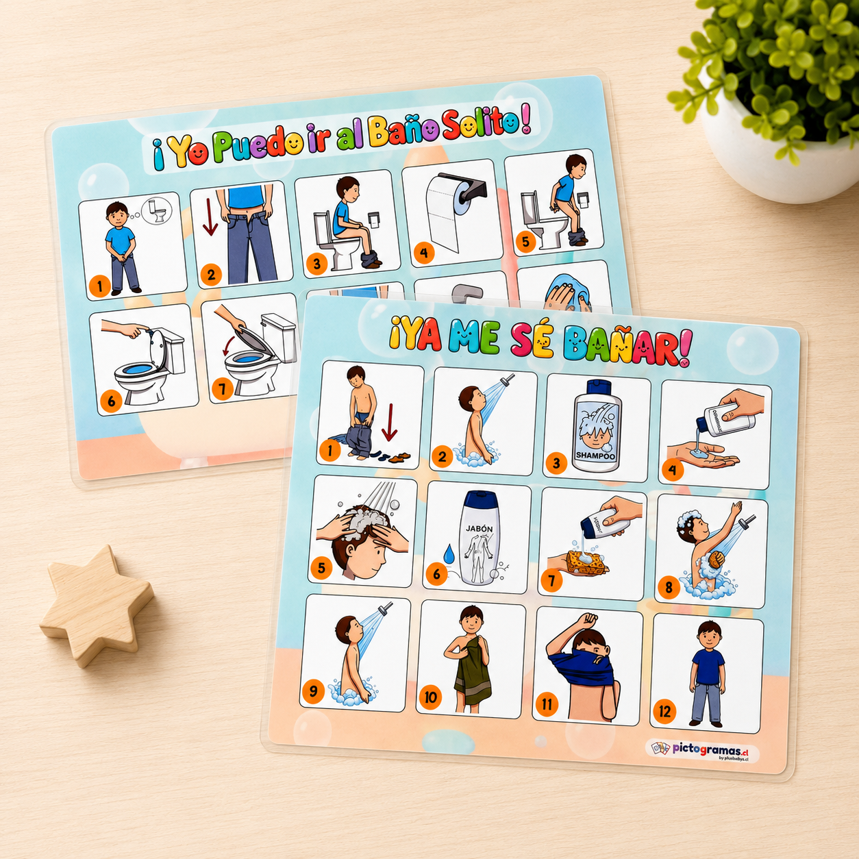 Set de Pictogramas - Rutinas del Baño 🚿🪥🧼 - Listos para usar 5