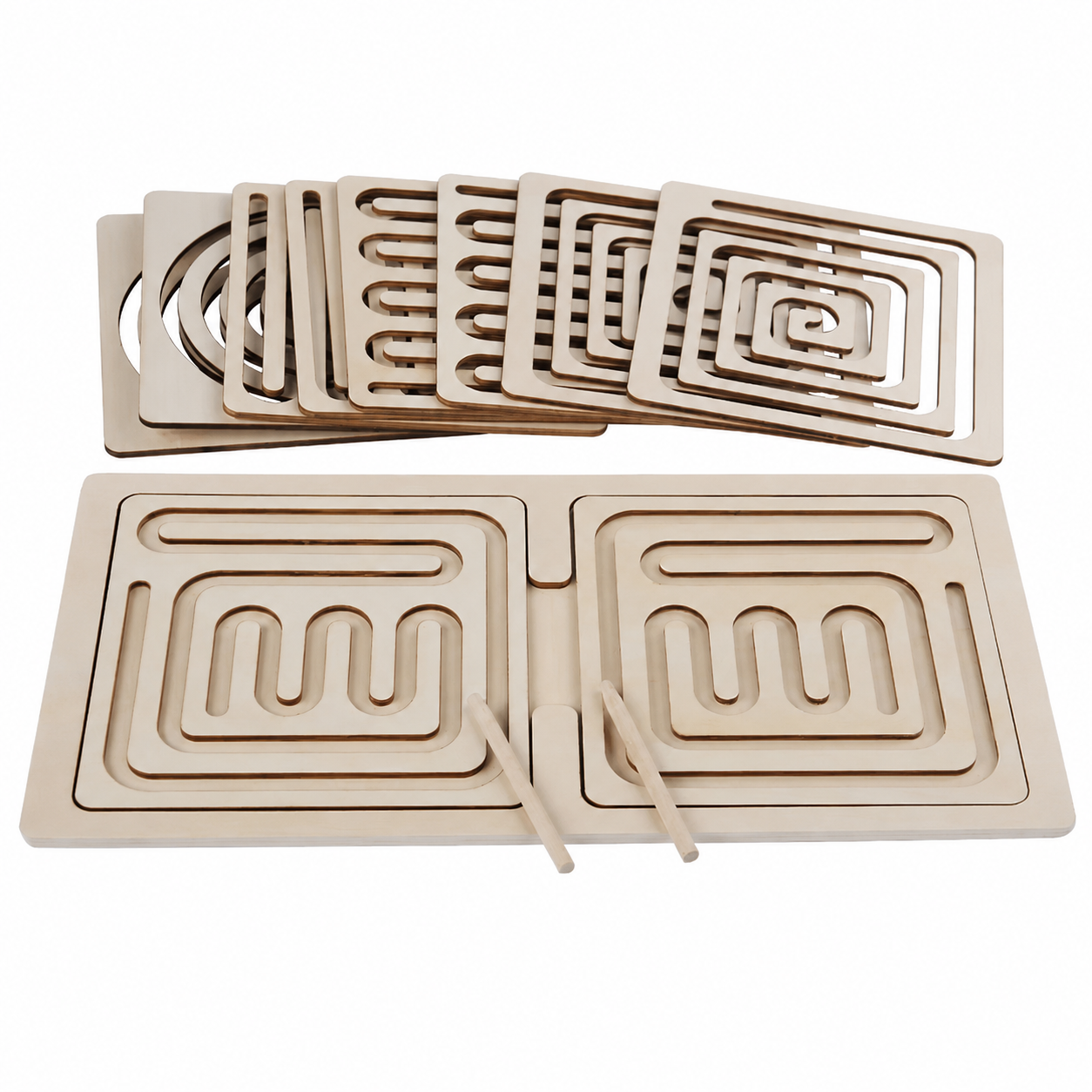 Laberinto Bilateral de Madera – Entrena Ambas Manos 7