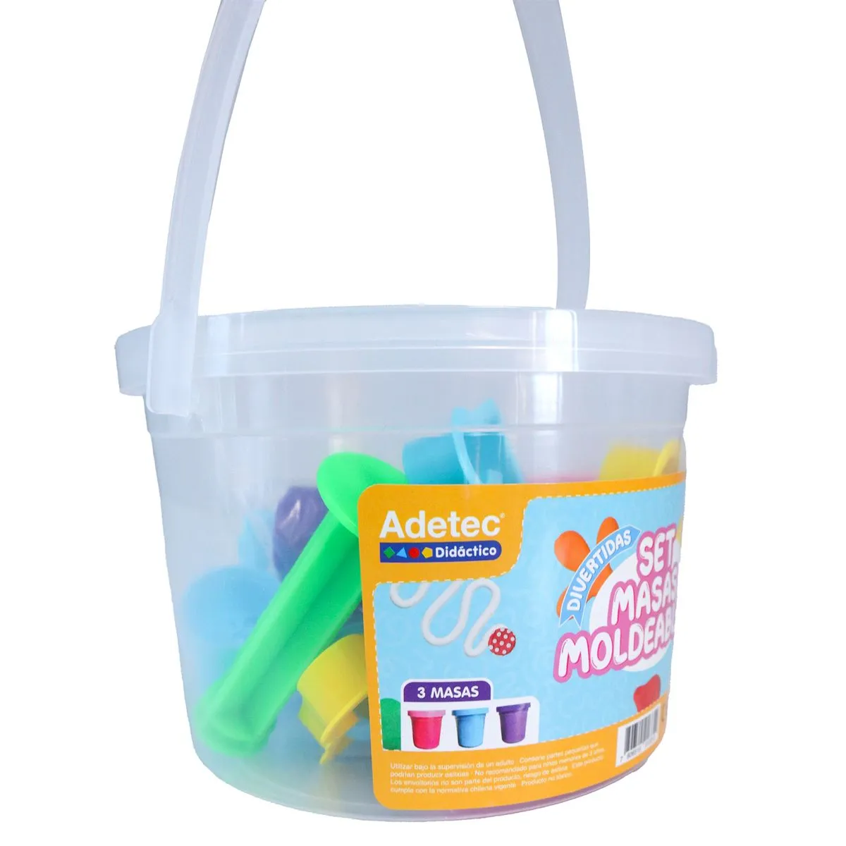 Kit Masas Moldeables y Moldes Colores Fluor (Moldes de Mariposa, Corazón) 2