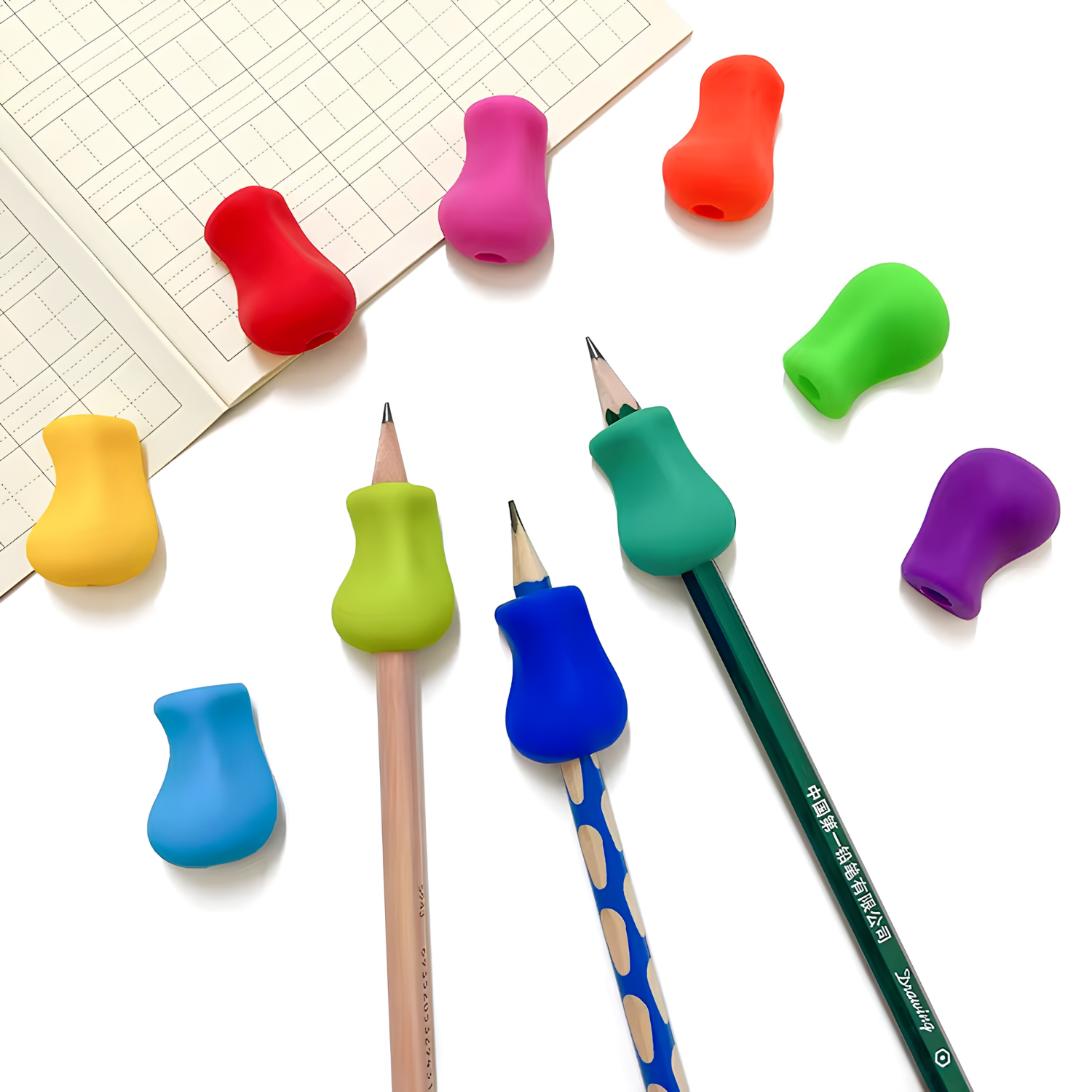 Set 3 Adaptadores Escritura Grip Perita Lápiz 1