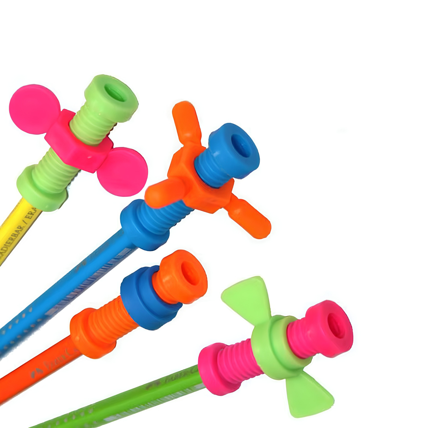 Pack 4 Tuercas Spinner para Lápices Antiestrés 2