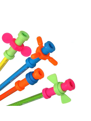 Pack 4 Tuercas Spinner para Lápices Antiestrés