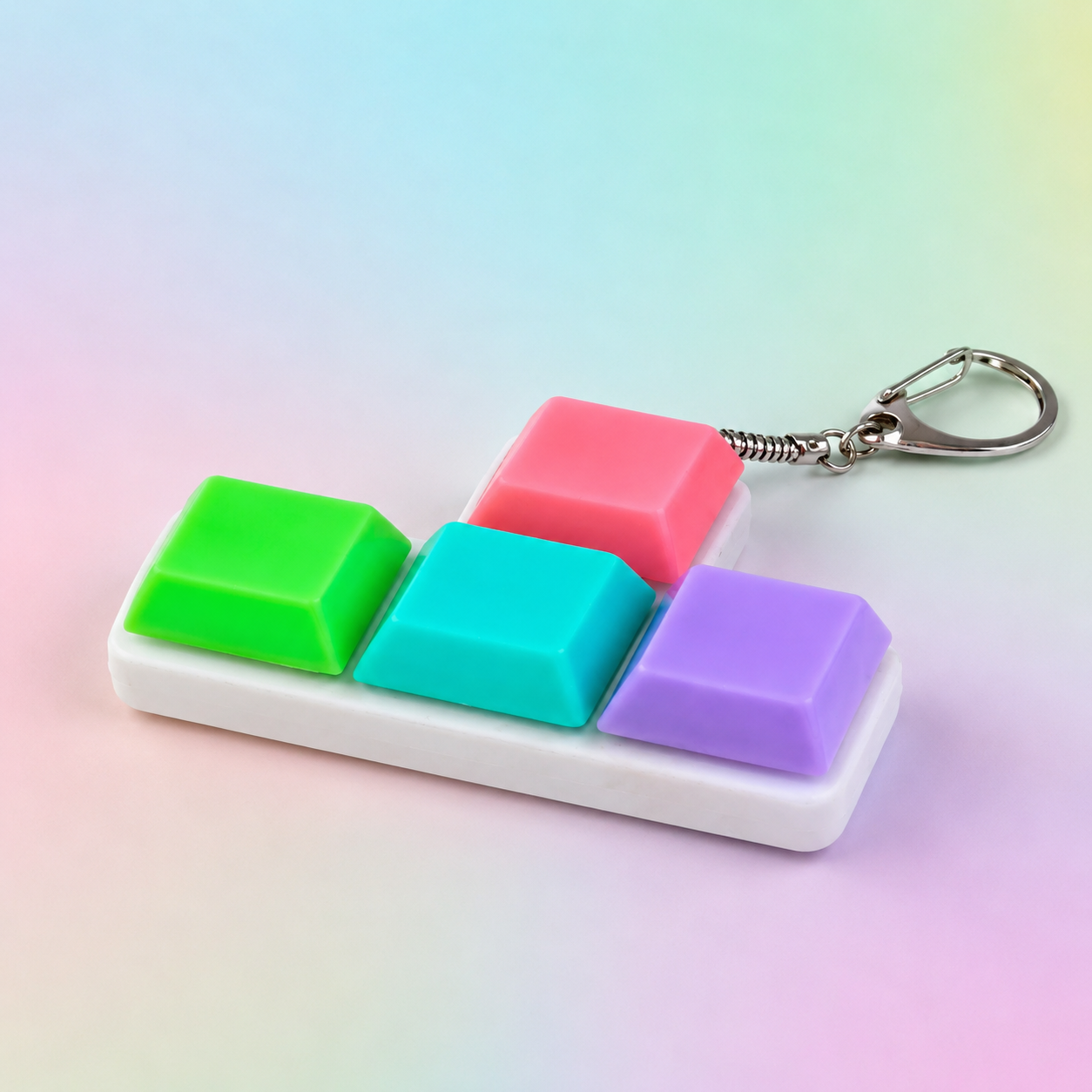 Llavero Teclado Click Fidget Sensorial Antiestrés 2