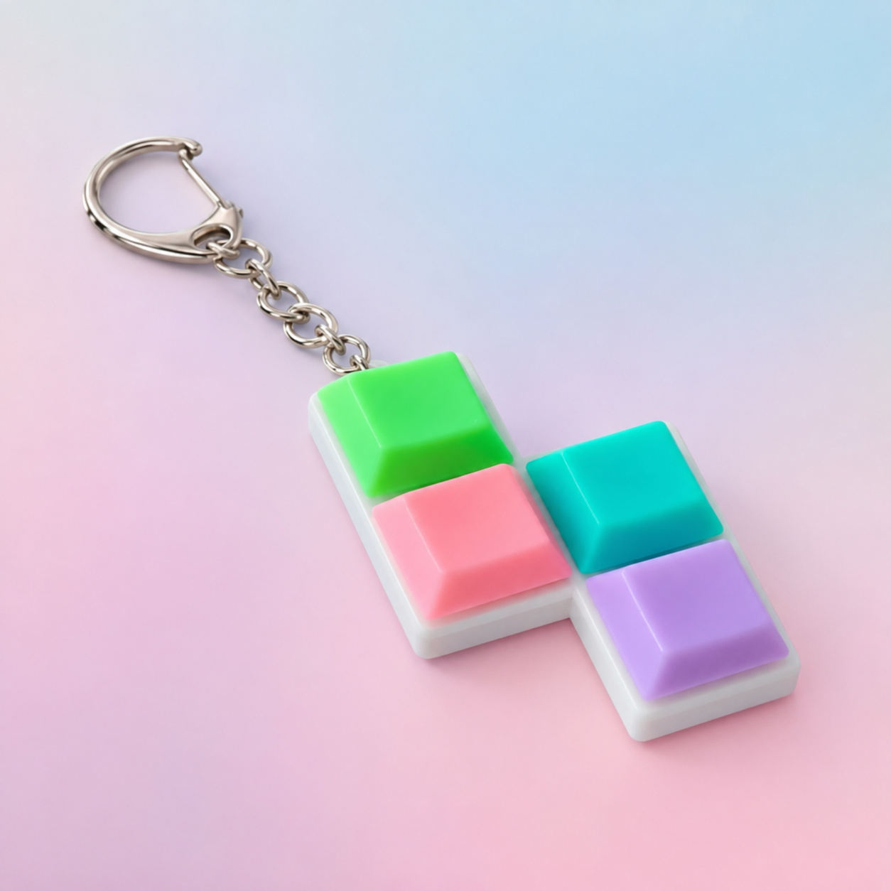 Llavero Teclado Click Fidget Sensorial Antiestrés 3