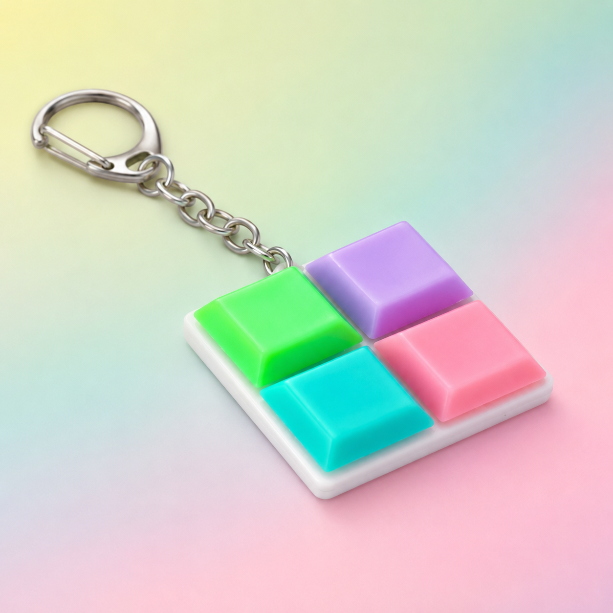 Llavero Teclado Click Fidget Sensorial Antiestrés 4