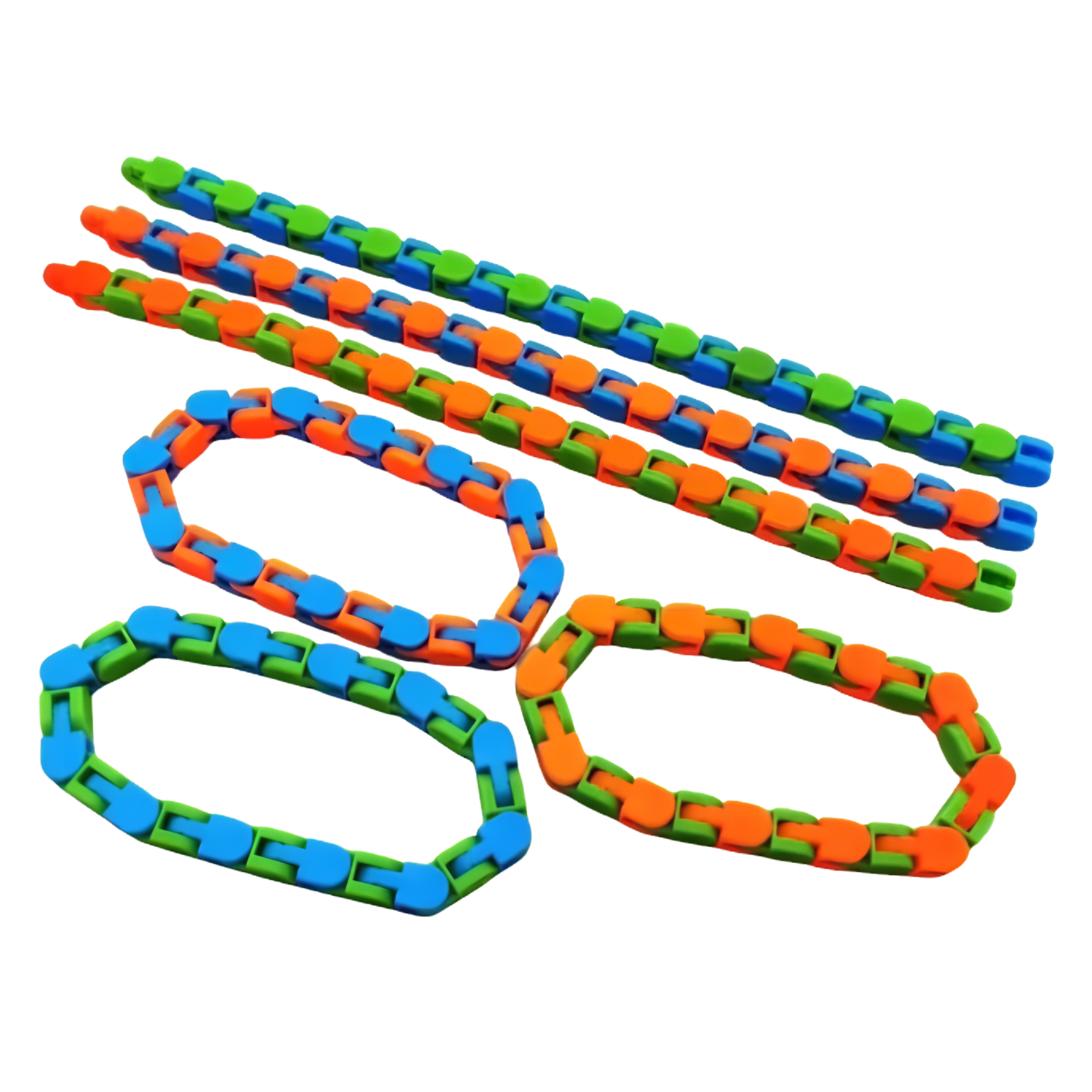 Pack 5 Cadenas Sensoriales de Plástico Fidget 1