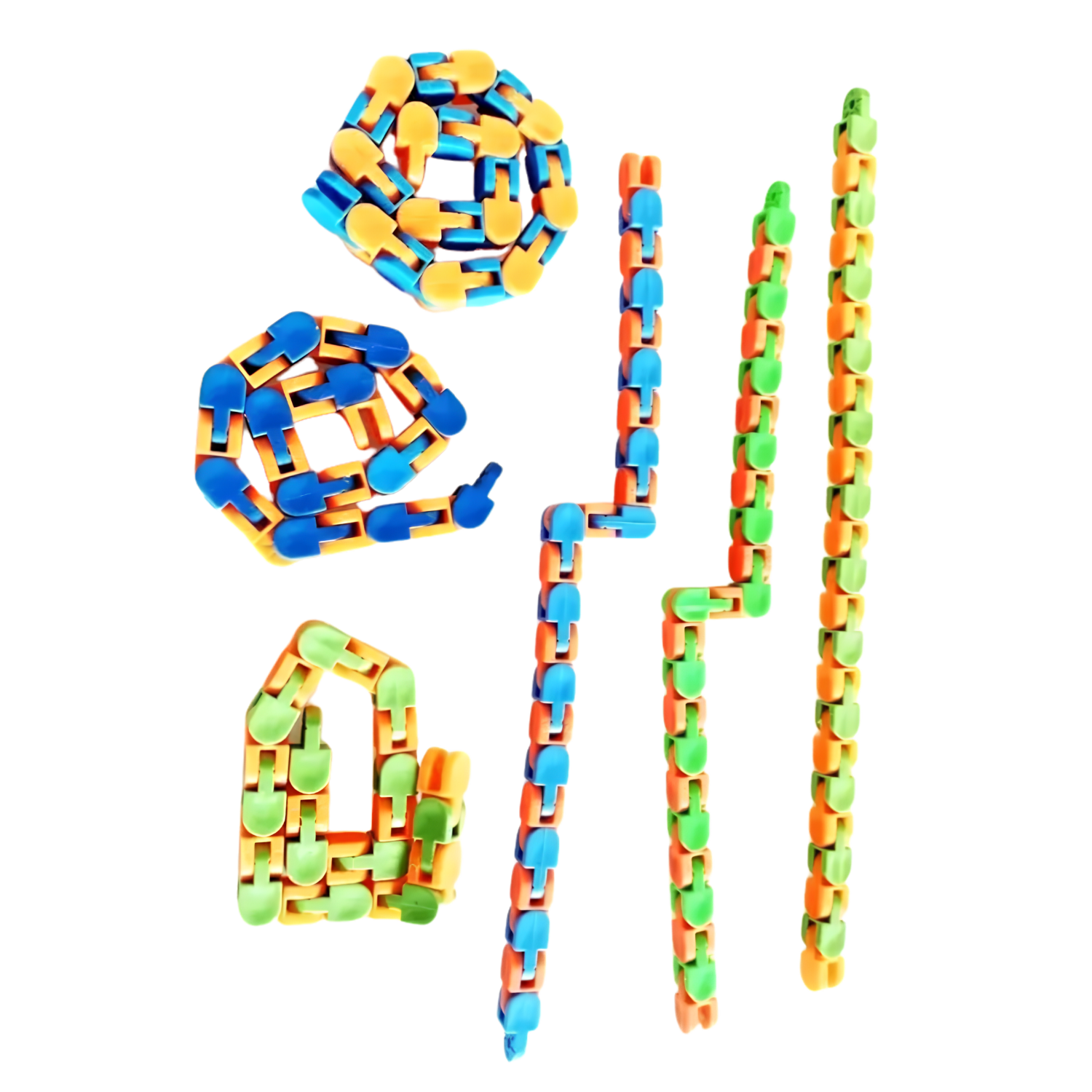 Pack 5 Cadenas Sensoriales de Plástico Fidget 2