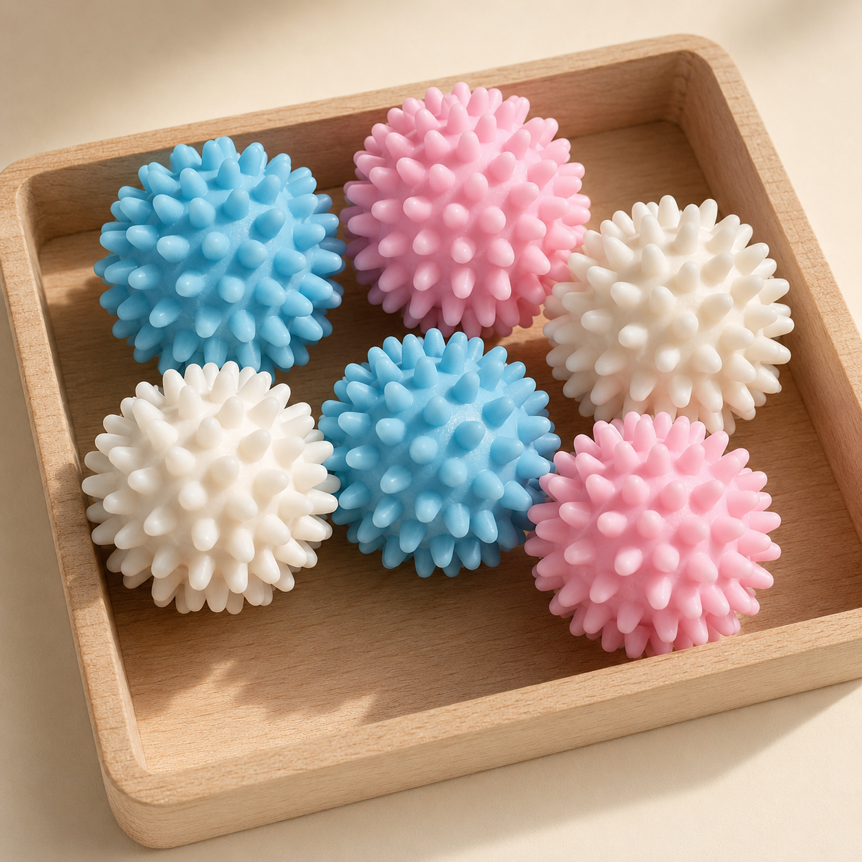 Set 6 Mini Pelotas Erizo 4 cm 2