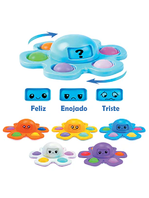 Pulpo Spinner Pop It de Emociones