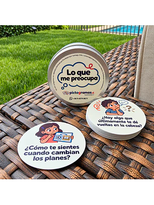 Tarjetas “Lo que me preocupa” - PENSAMIENTOS · EXPRESIÓN · CONVERSACIÓN