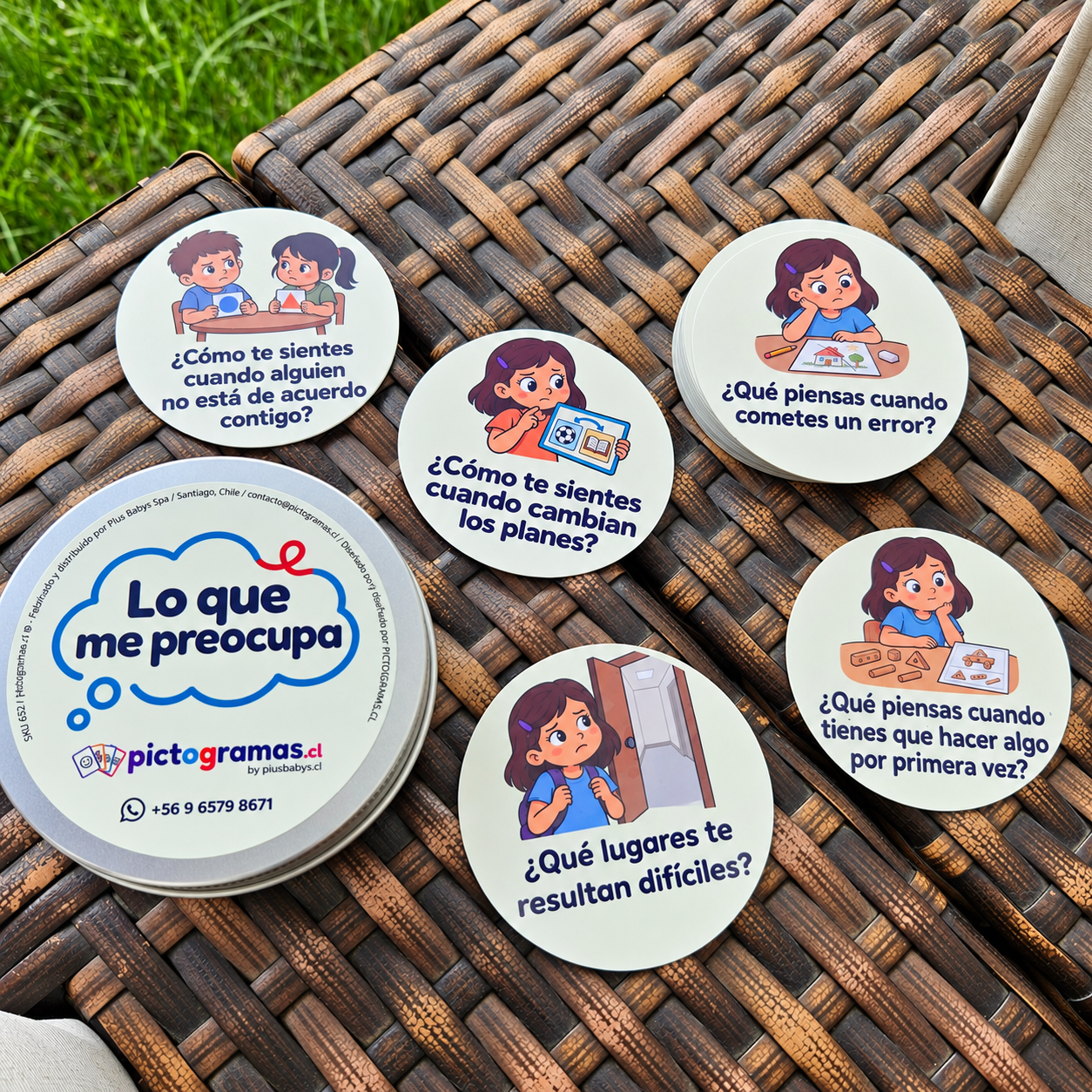 Tarjetas “Lo que me preocupa” - PENSAMIENTOS · EXPRESIÓN · CONVERSACIÓN 2