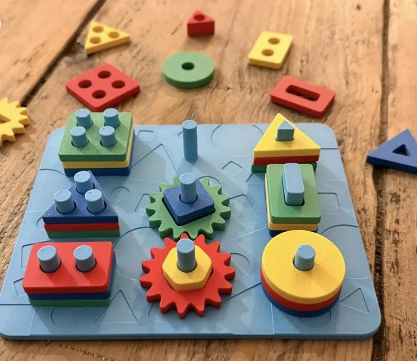 Tablero Montessori de apilamiento 3