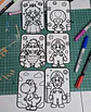 Set cuadros para colorear, escuadron mario - Miniatura 1