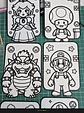 Set cuadros para colorear, escuadron mario - Miniatura 3