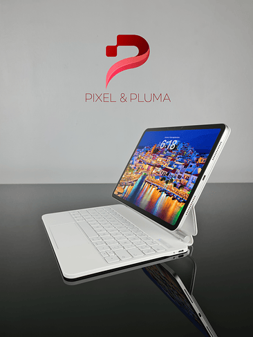 Teclado Premium para iPad 10ª Gen / iPad A16 – BLANCO 1