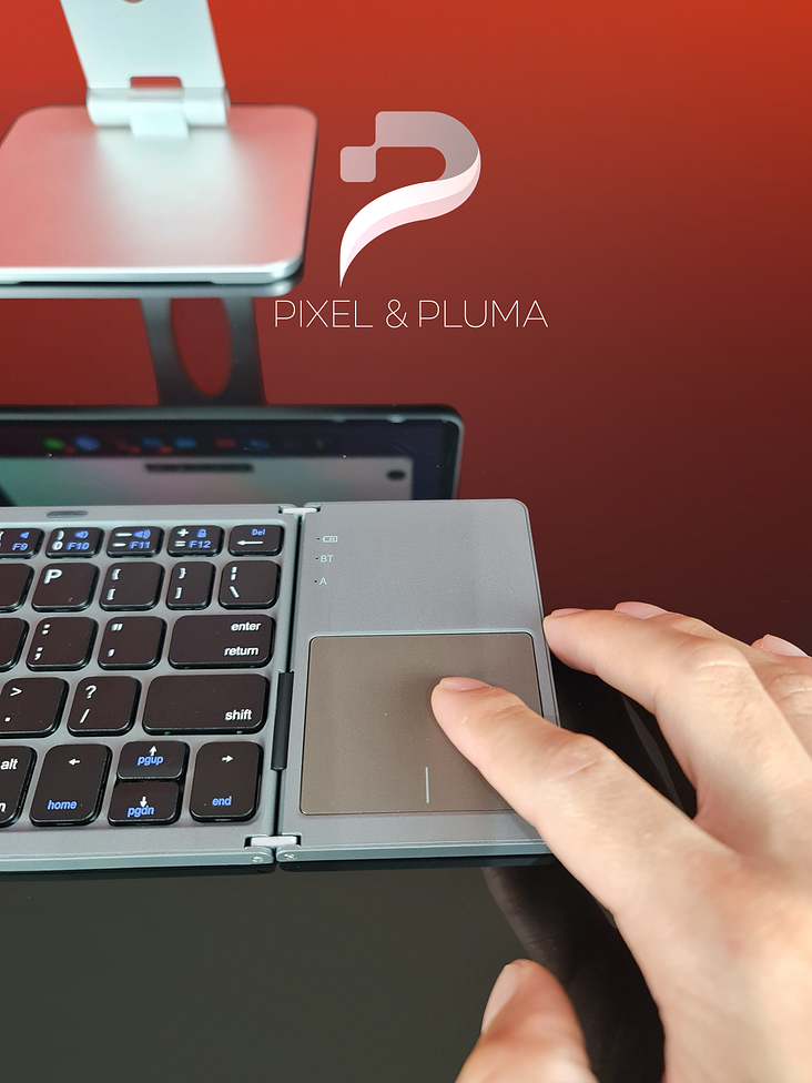 Teclado Plegable con Trackpad y Bluetooth (3 Perfiles) 3