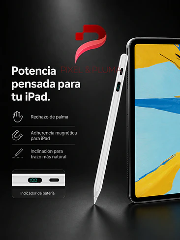LÁPIZ ÓPTICO MAGNÉTICO USB-C CON PANTALLA LCD PARA IPAD 2