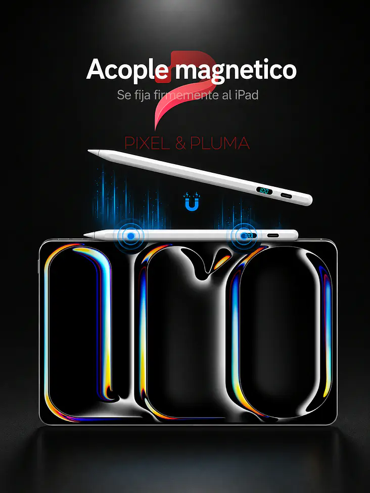 LÁPIZ ÓPTICO MAGNÉTICO USB-C CON PANTALLA LCD PARA IPAD 4