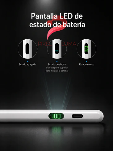 LÁPIZ ÓPTICO MAGNÉTICO USB-C CON PANTALLA LCD PARA IPAD 6