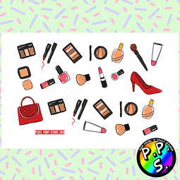 Lámina de Stickers 209 Make Up