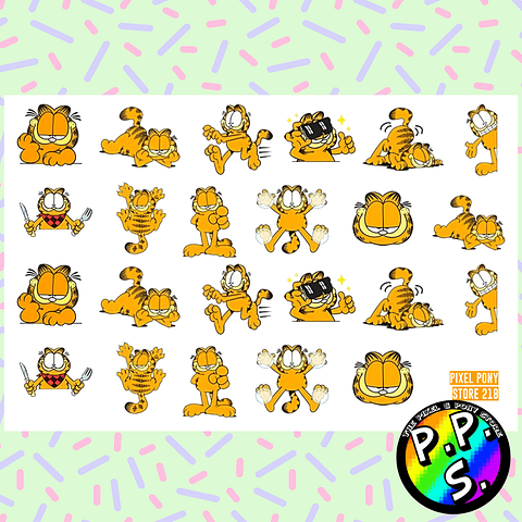 Lámina de Stickers 218 Garfield