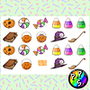 Set Láminas de Stickers Halloween 