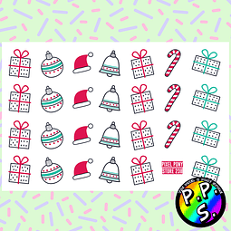 Lámina de Stickers 238 Navidad