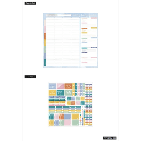 Happy Planner - Weekly Family Schedule Wall Calendar