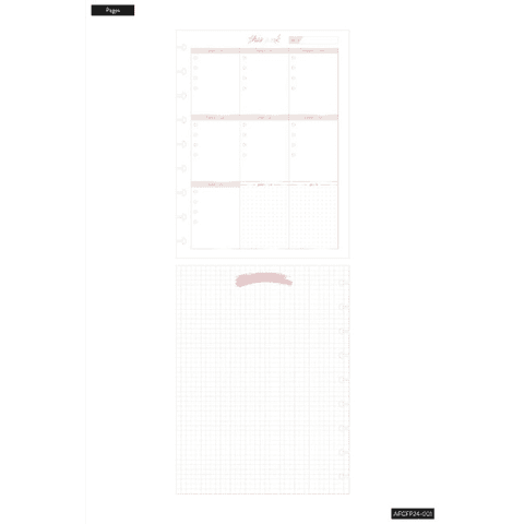 Minimalist Classic Filler Paper - Weekly Schedule